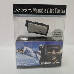 Midland XTC-200VP3 720 P HD Wearable Video Action Camera Kit DVR Black 4 Mounts